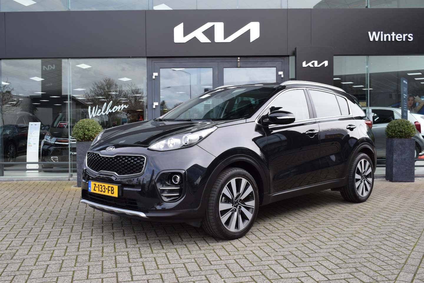 Kia Sportage - 1.6 T-GDi/177pk 4WD GT-Line DCT7/Autom. ECC Cr.Control Navi+Camera BT+USB Leder+Verw. 19"L - AutoWereld.nl