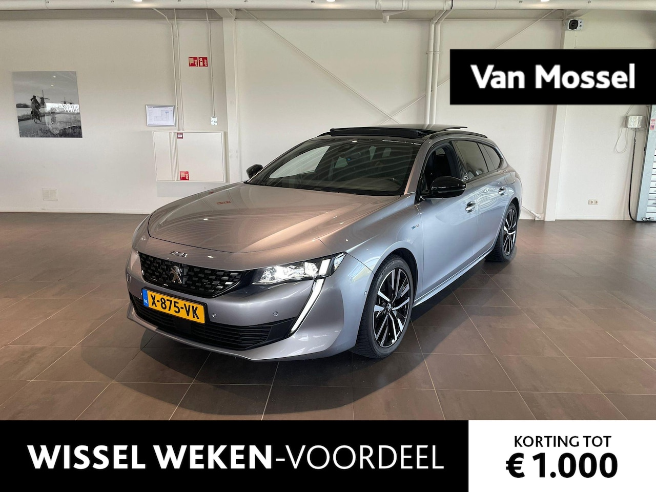 Peugeot 508 SW - 1.6 HYbrid GT - SCHUIF/KANTELDAK - 360 GRADEN CAMERA - STOELVERWARMING - AutoWereld.nl