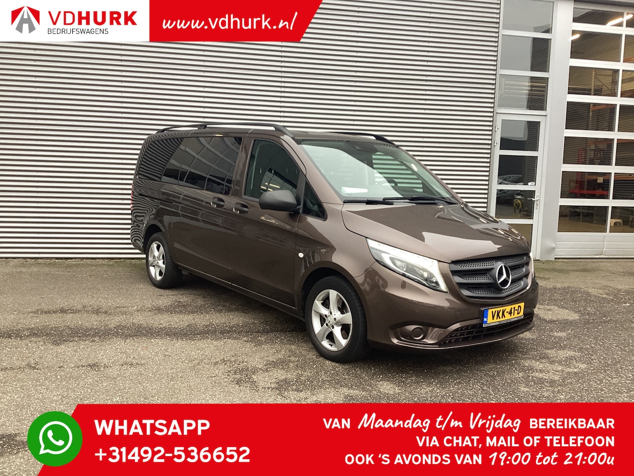 Mercedes-Benz Vito - 119 CDI Aut. Dubbel Cabine MARGE LED/ 2x schuifdeur/ Navi/ Climate/ Camera/ PDC/ LMV/ Crui - AutoWereld.nl