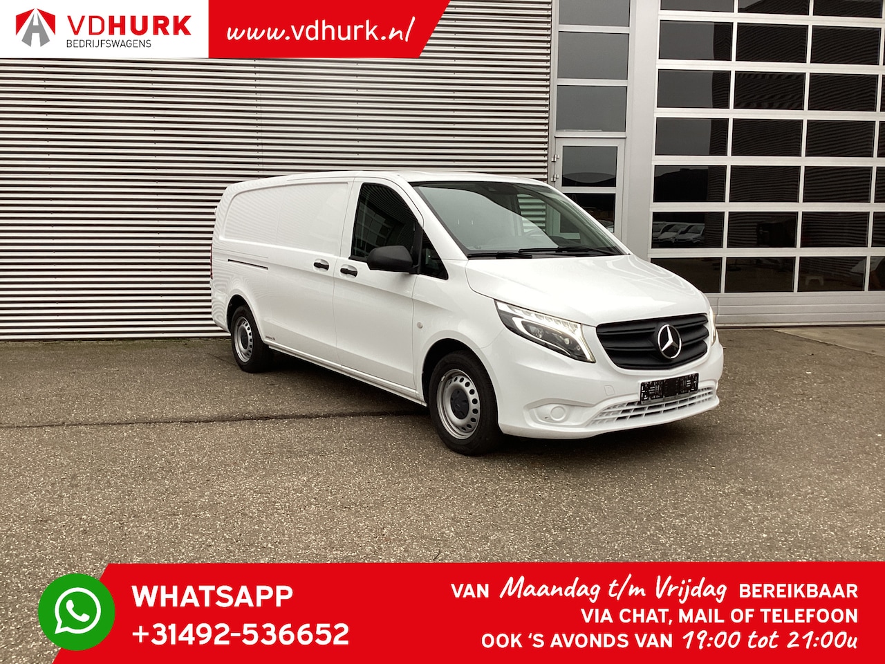 Mercedes-Benz Vito - 116 CDI Aut. L3 XL LED/ 2x Schuifdeur/ Standkachel/ Stoelverw/ Carplay/ Camera/ Cruise/ Tr - AutoWereld.nl