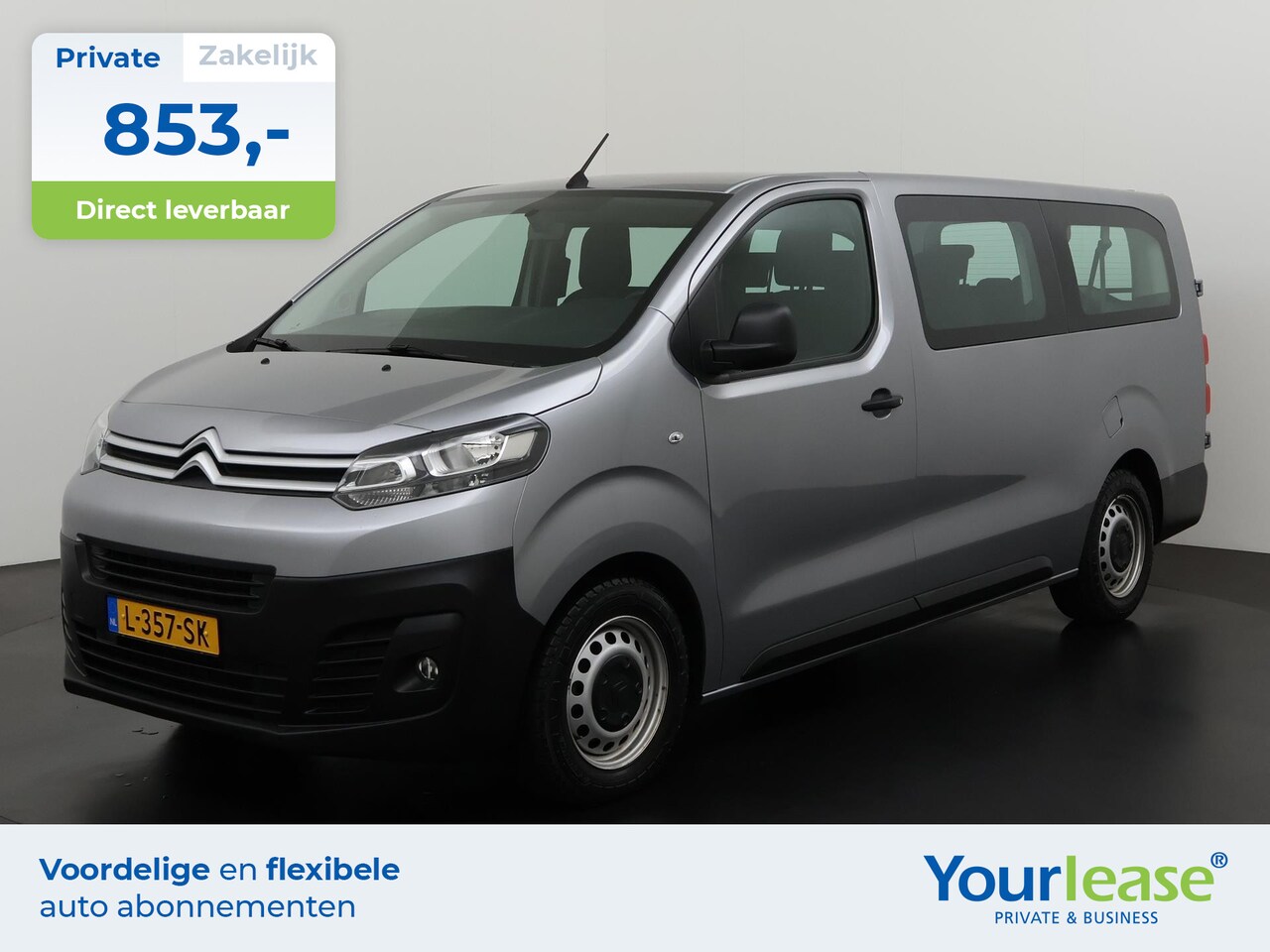 Citroën Jumpy - 1.5 BlueHDi 120 XL S&S 9-persoons | All-in 853,- Private Lease | Zondag Open! - AutoWereld.nl