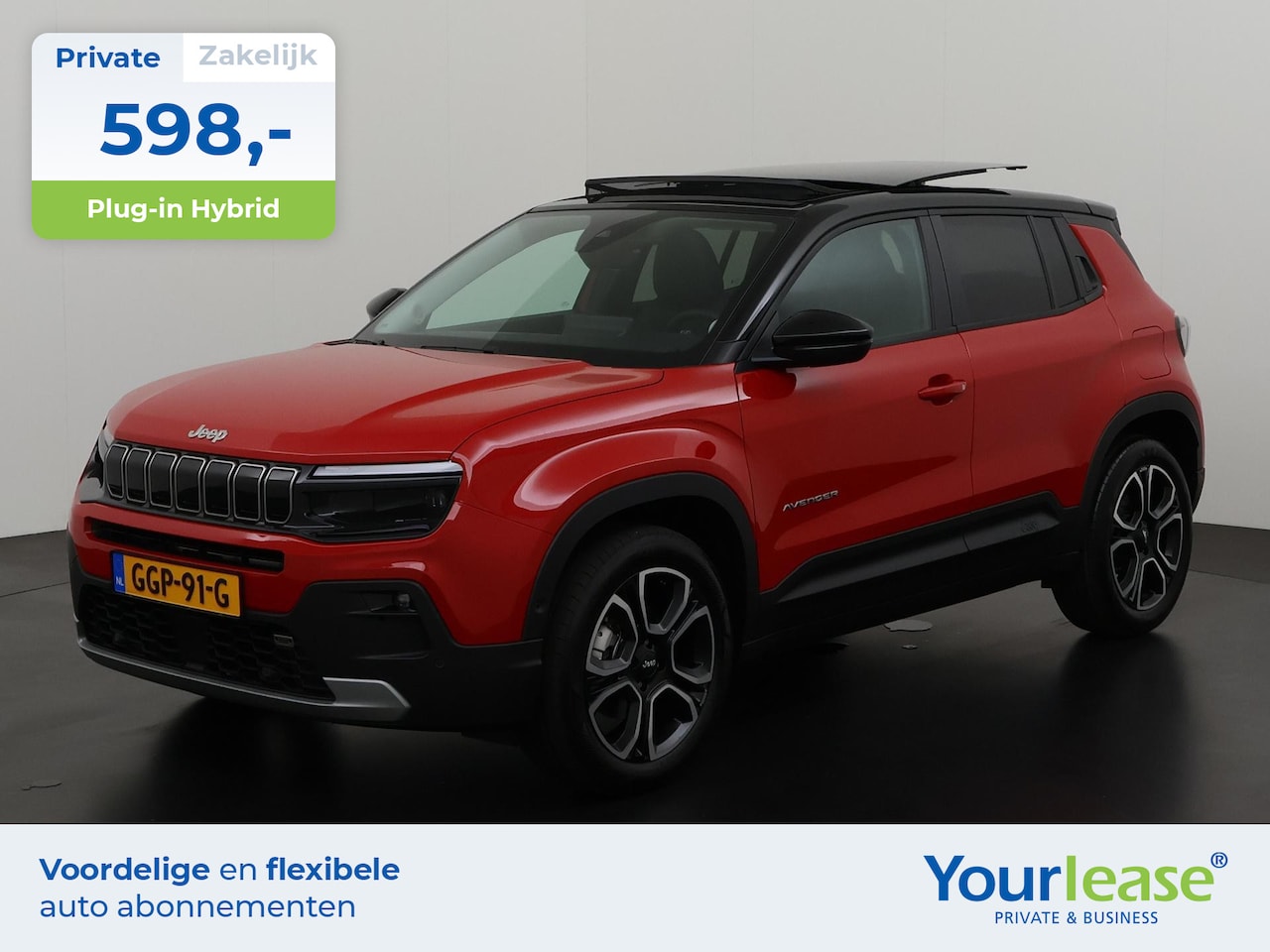 Jeep Avenger - 1.2 e-Hybrid Summit | All-in 598,- Private Lease | Zondag Open! - AutoWereld.nl