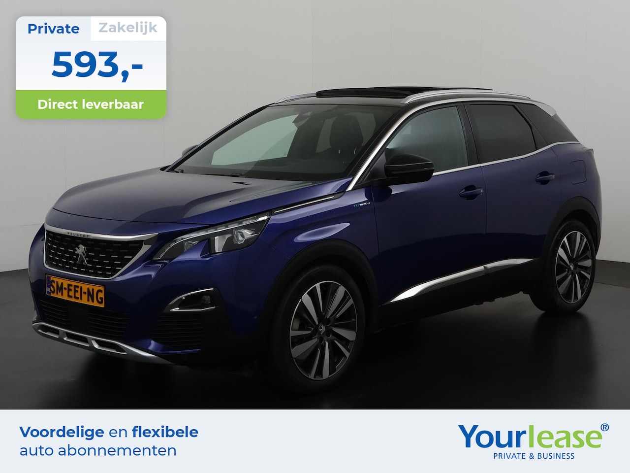 Peugeot 3008 - 1.6 HYbrid4 Plug-in 300PK GT Line | All-in 593,- Private Lease | Zondag Open! - AutoWereld.nl