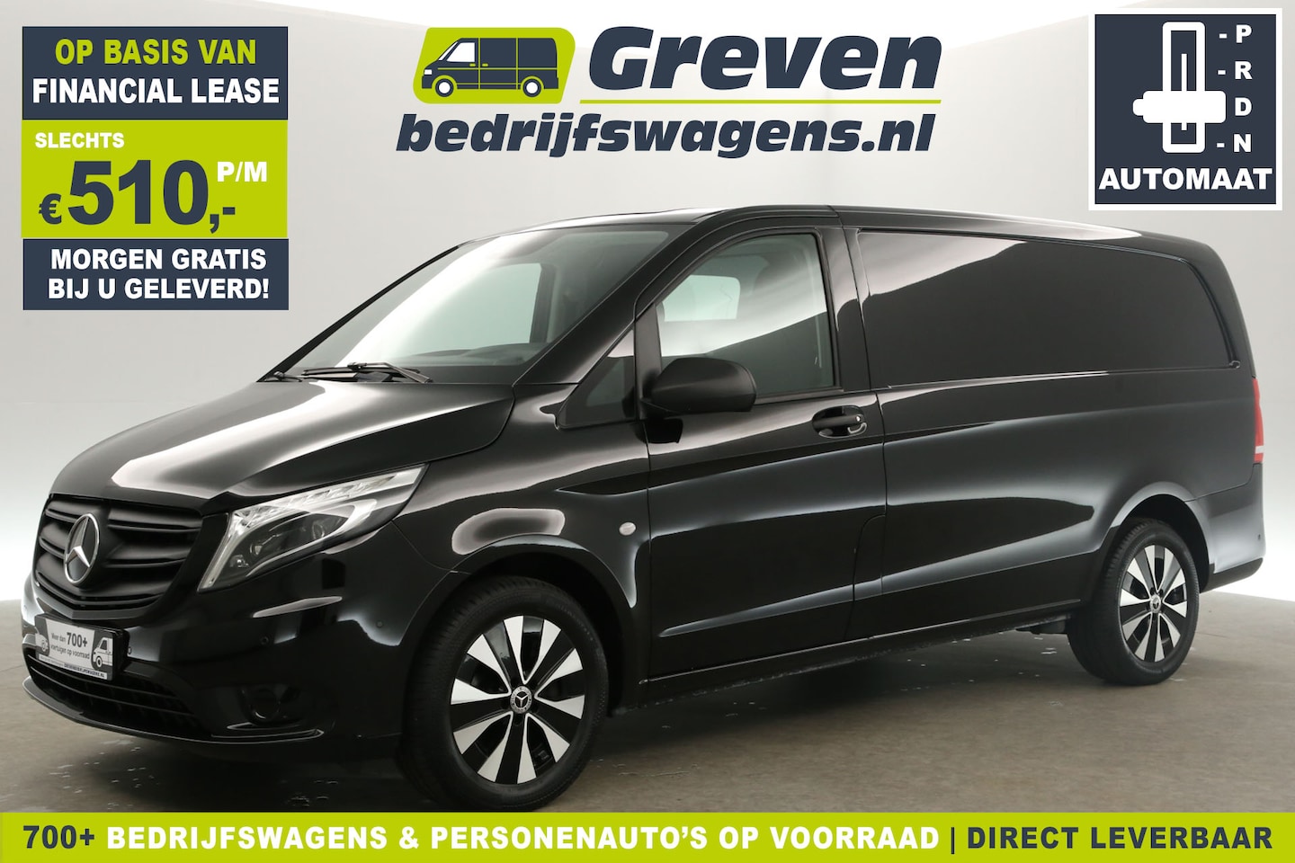 Mercedes-Benz Vito - 119 CDI Lang 191PK Automaat Airco Camera Cruise Carplay Navi PDC 3 Persoons LED 17"LMV Tre - AutoWereld.nl