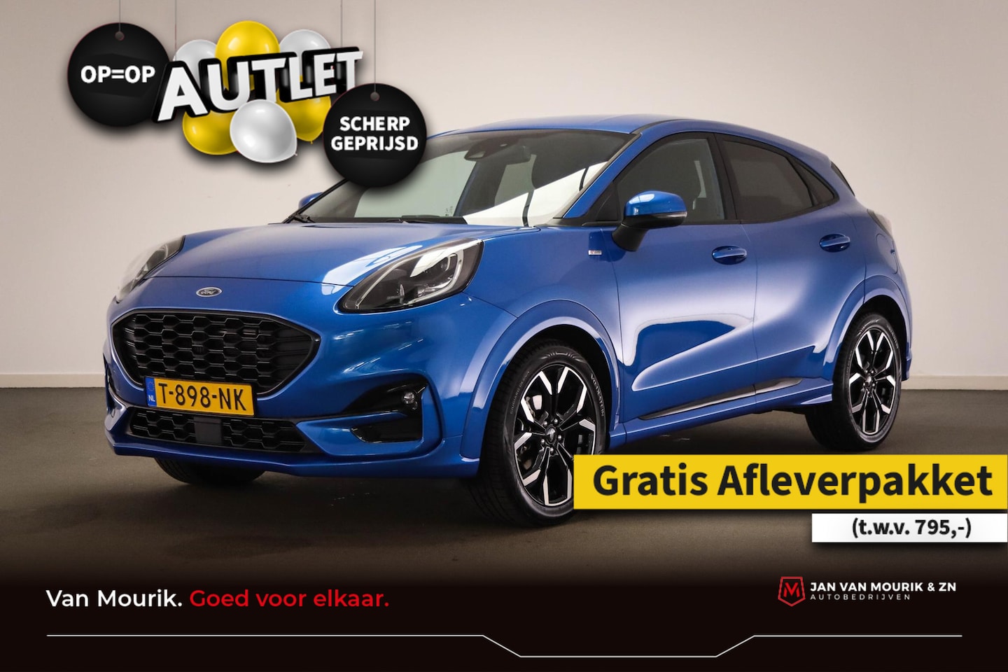 Ford Puma - 1.0 EcoBoost Hybrid 125 ST-Line X | B&O | HALF LEDER | CRUISE | NAVIGATIE  | DAB | APPLE | - AutoWereld.nl