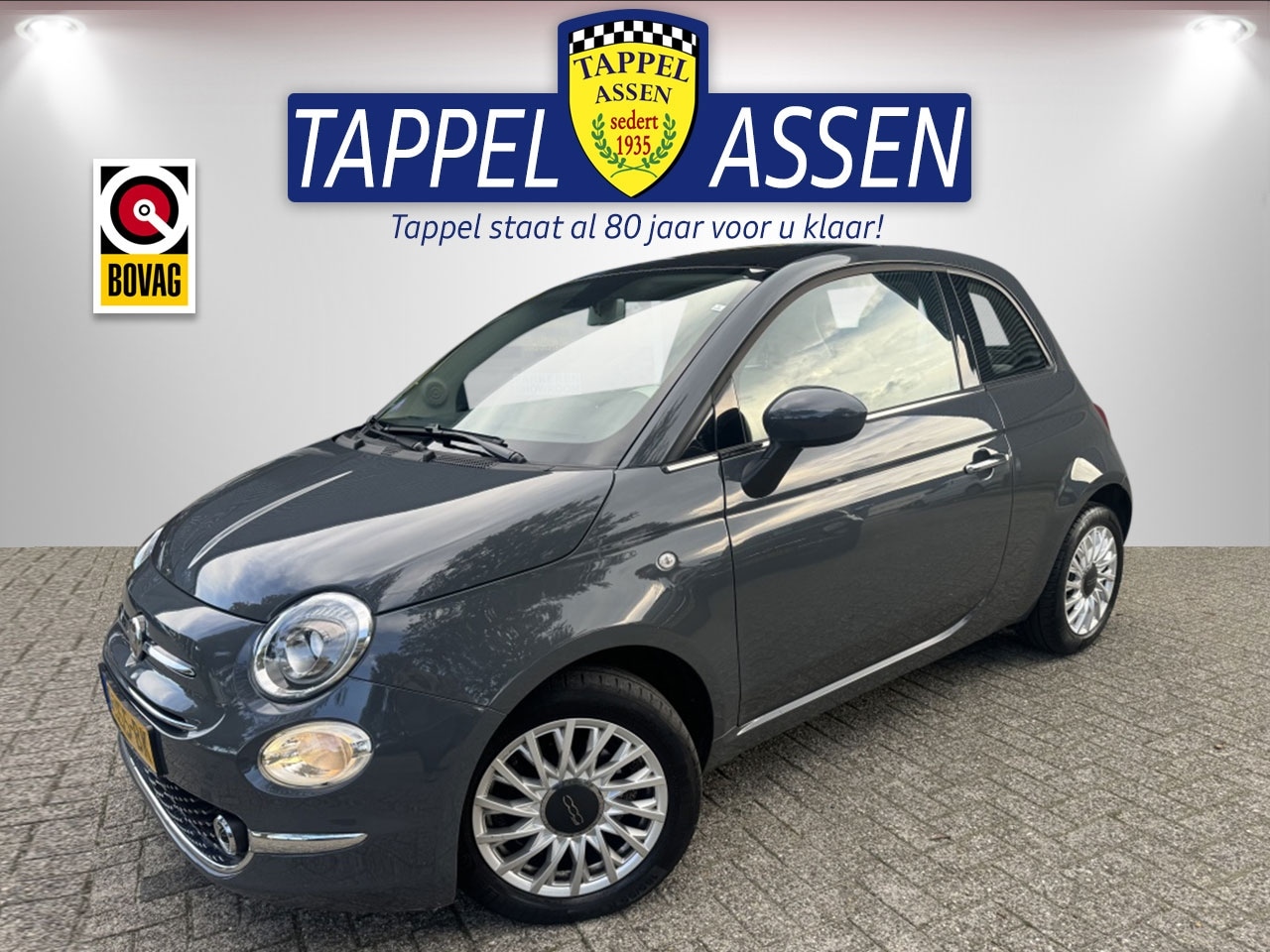 Fiat 500 - 0.9 TwinAir T Lounge Nav/Carplay/Cruise/Dab - AutoWereld.nl