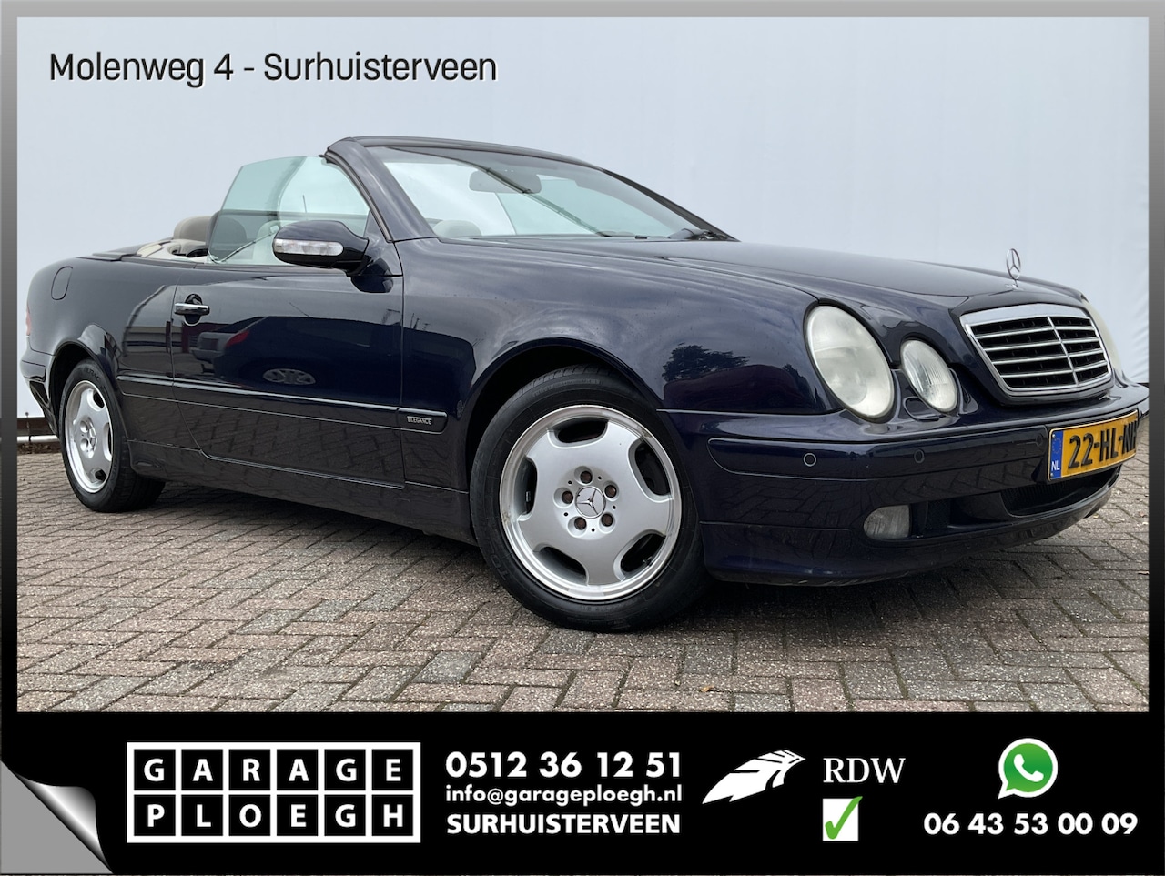 Mercedes-Benz CLK-klasse Cabrio - 320 6-cil Automaat Elegance Leer Clima Youngtimer - AutoWereld.nl