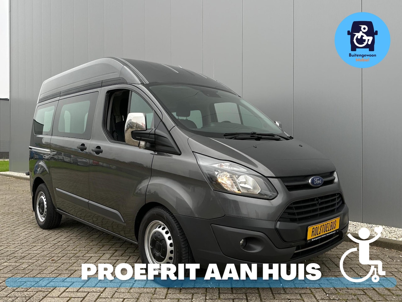 Ford Transit Custom - 2018 Rolstoelbus Automaat | Elektrische Deuren + Rolstoellift - AutoWereld.nl