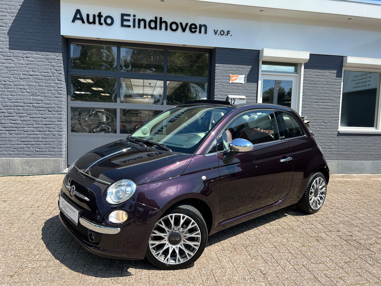 Fiat 500 C - 0.9 TwinAir Lounge Turbo,Leder,Airco,Orig NL €10995,- - AutoWereld.nl