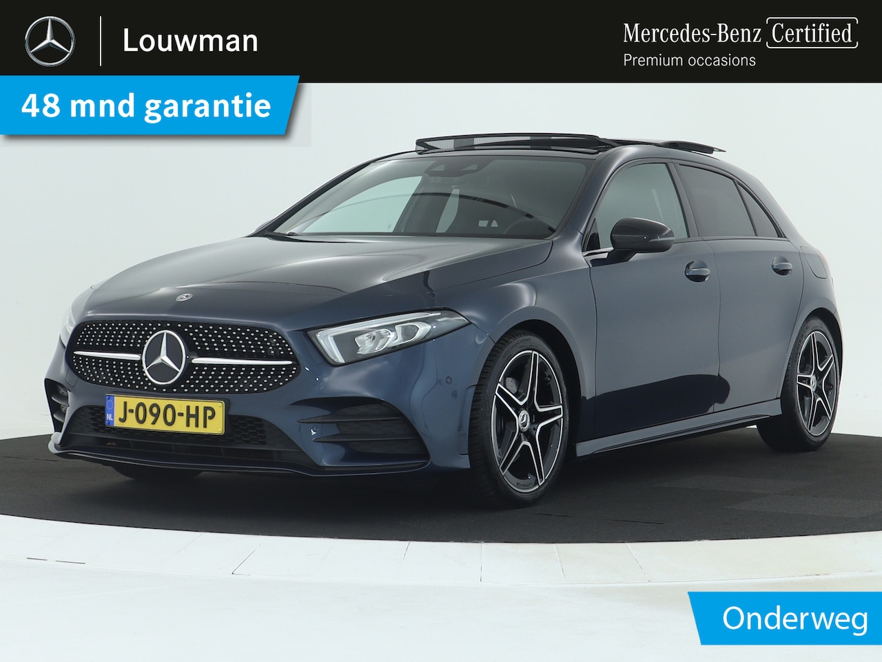 Mercedes-Benz A-klasse - 180 AMG Nightpakket | Panoramadak | Stoelverwarming | Augmented Reality | LED Verlichting - AutoWereld.nl