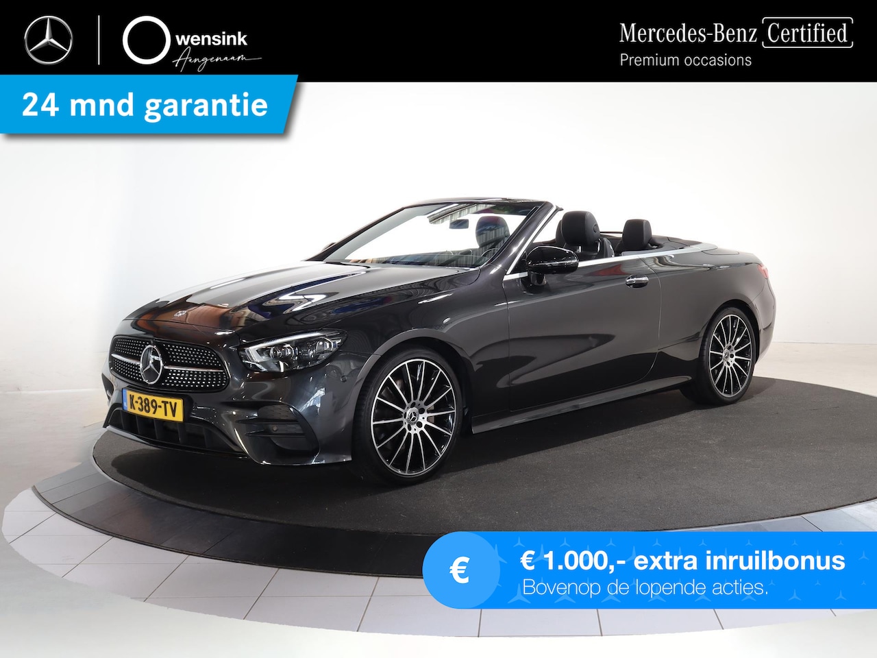 Mercedes-Benz E-klasse Cabrio - 200 AMG Line Premium Plus | Burmester | Memory | Essenhout | Multibeam | HUD | Airscarf | - AutoWereld.nl