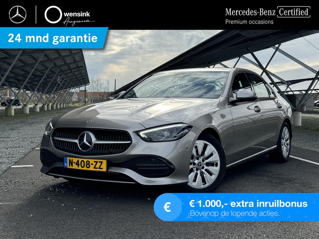 Mercedes-Benz C-klasse - 180 Business Line | Trekhaak | Parkeercamera | Advanced audio | Stoelverwarming | Apple ca - AutoWereld.nl