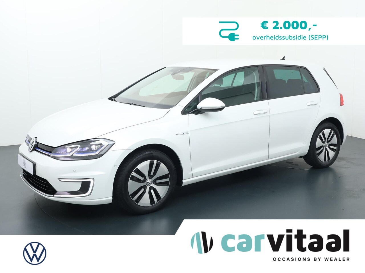 Volkswagen e-Golf - e-Golf | 136 PK | LED verlichting | Apple CarPlay / Android Auto | Parkeerassistent | - AutoWereld.nl