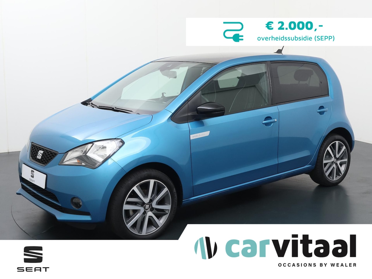 Seat Mii Electric - electric Plus | 83 PK | Lichtmetalen velgen 16 "|  Verwarmbare voorstoelen | - AutoWereld.nl