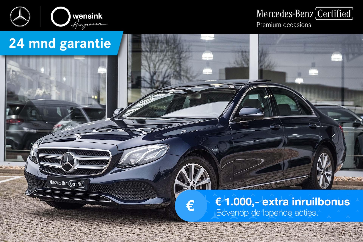 Mercedes-Benz E-klasse - 200 Premium Plus | Panoramadak | Rij assistentie | Leder | Widescreen | 360 camera | - AutoWereld.nl