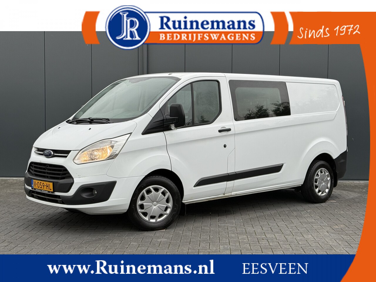 Ford Transit Custom - 2.0 TDCI 131 PK EURO 6 / L2H1 / 1e EIG. / DUBBELE CABINE / 2.8 TONS TREKHAAK / AIRCO / DUB - AutoWereld.nl