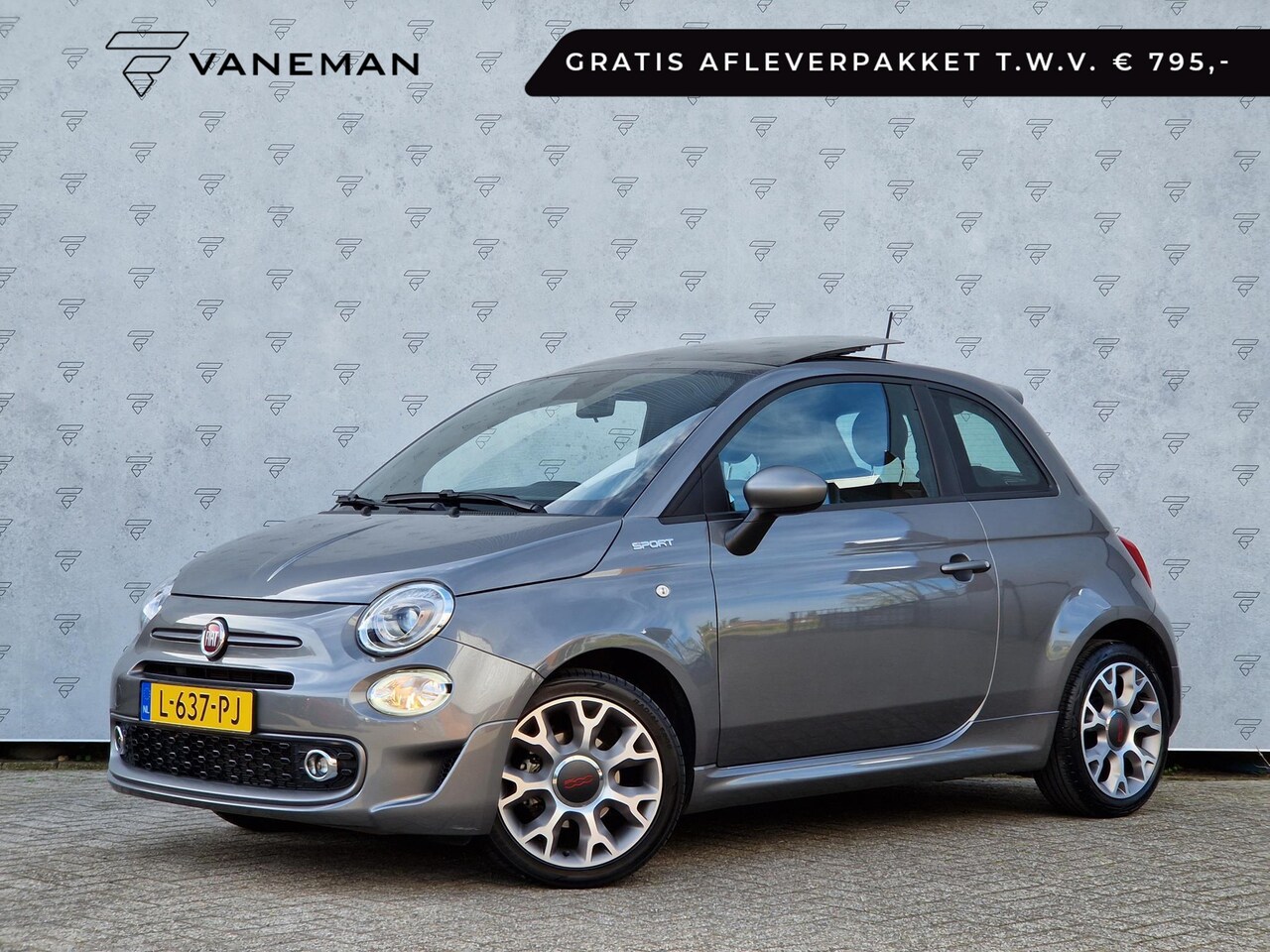 Fiat 500 - 1.0 Hybrid Sport | Open Dak | Cruise | Apple Carplay / Android Auto | PDC | Licht- en Rege - AutoWereld.nl