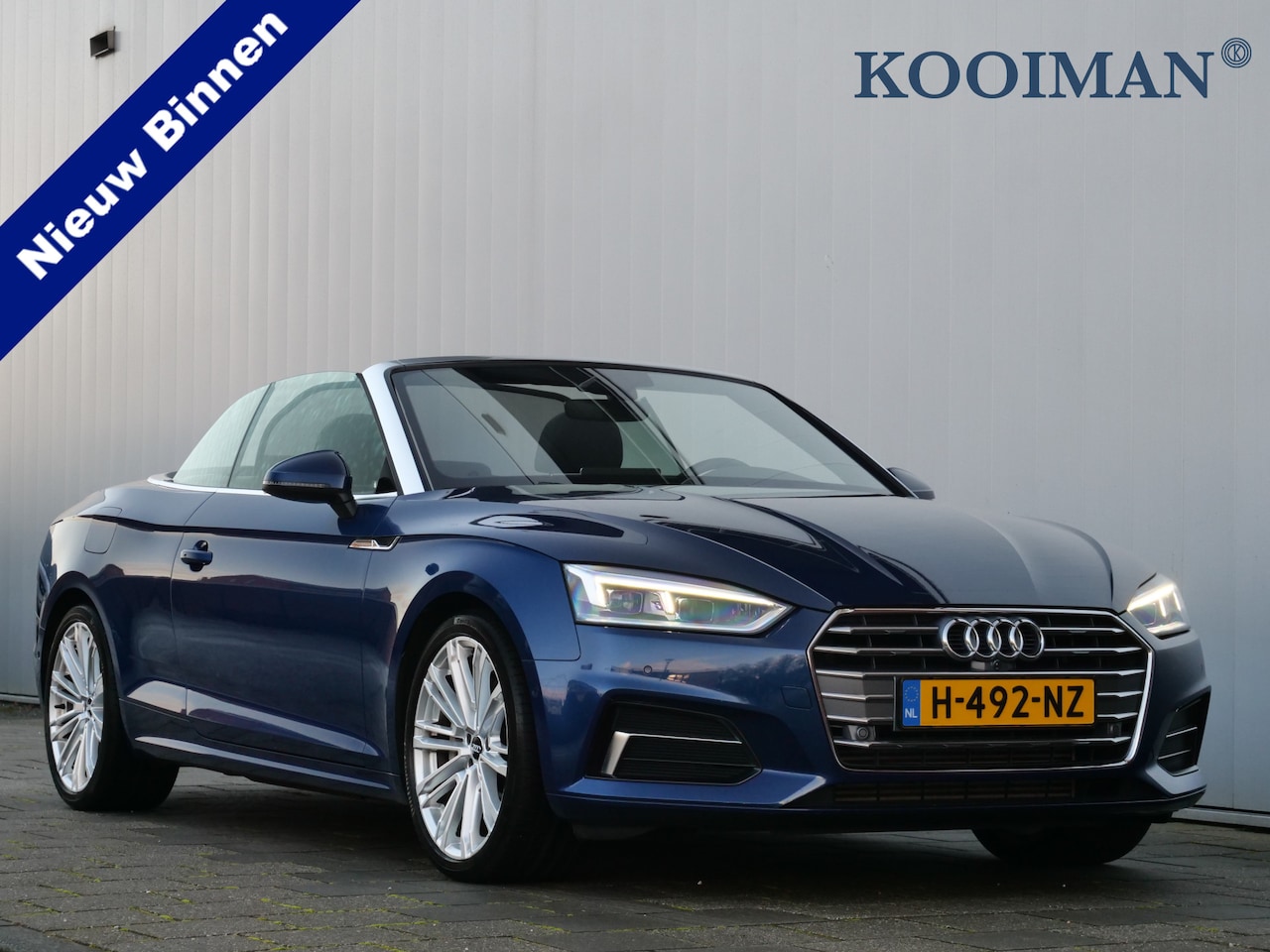 Audi A5 Cabriolet - 2.0 TFSI MHEV Design Pro Line Plus 252 Pk Automaat Navigatie / Camera / Leer / Stoelkoelin - AutoWereld.nl