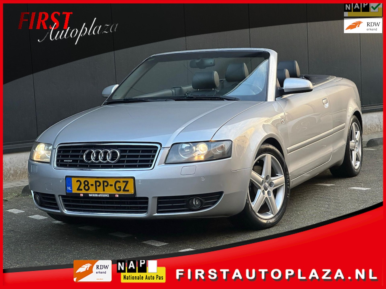 Audi A4 Cabriolet - 3.0 V6 quattro Pro Line AUTOMAAT NAVI/MEMORY/LEDER/CRUISE | NETTE AUTO ! - AutoWereld.nl