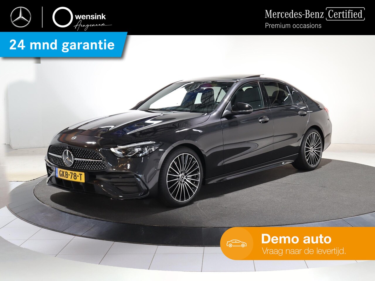 Mercedes-Benz C-klasse - 180 AMG Line 19 inch multispaaks | Memory seats | Panoramadak | Led verlichting | Night | - AutoWereld.nl