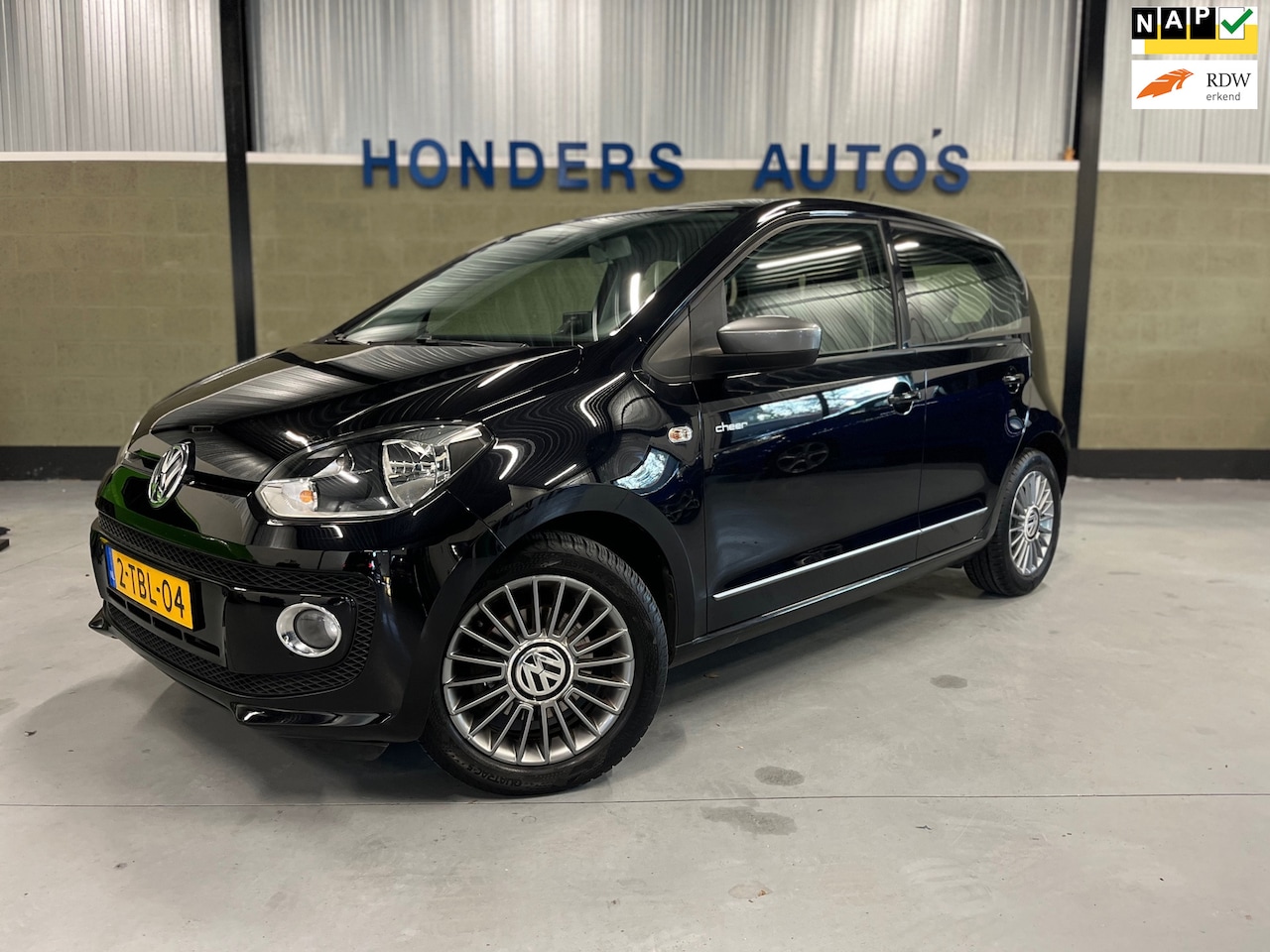 Volkswagen Up! - 1.0 High Up cheer I CRUISECONTROL I NAVI I BLUETOOTH I 73.000KM I N.A.P I LM VELG I PARKEE - AutoWereld.nl