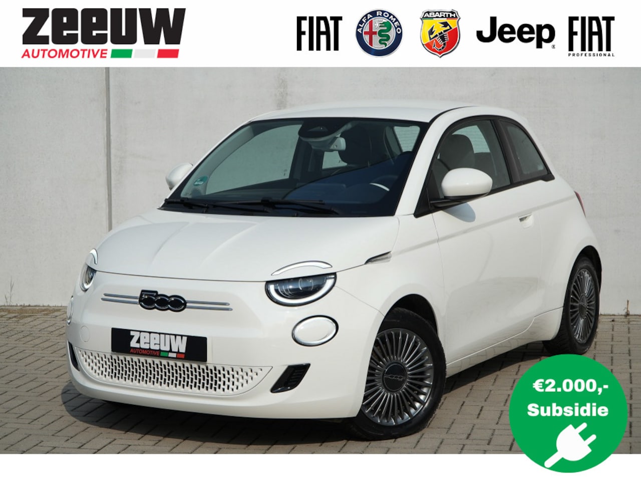 Fiat 500e - Icon 42KWH | LED | Navi | Carplay | Comfort | BTW | 16" - AutoWereld.nl