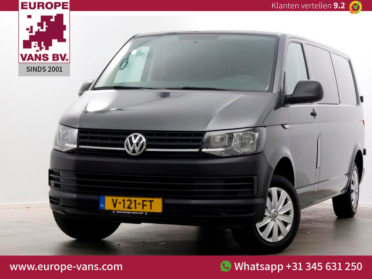 Volkswagen Transporter - T6 2.0 TDI 102pk Lang D.C. Trendline Airco 04-2017 - AutoWereld.nl