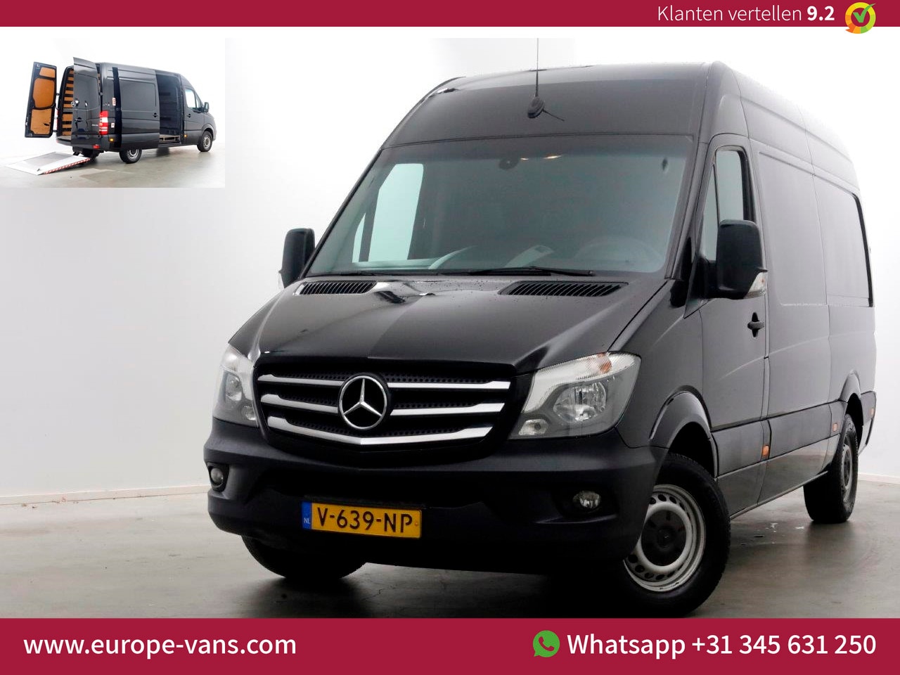 Mercedes-Benz Sprinter - 316 CDI 163pk E6 L2H2 7G Automaat Laadklep 500kg 04-2018 - AutoWereld.nl