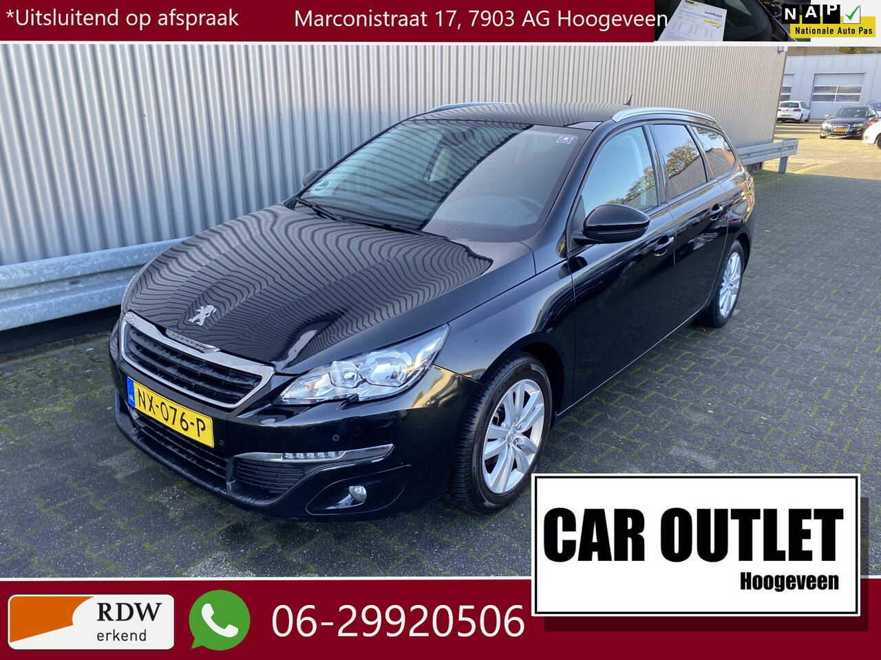 Peugeot 308 SW - 1.2 PureTech Blue Lease Executive Clima, CC, PDC, Pano, Navi, Bluetooth, LM, Trekh, – Inru - AutoWereld.nl