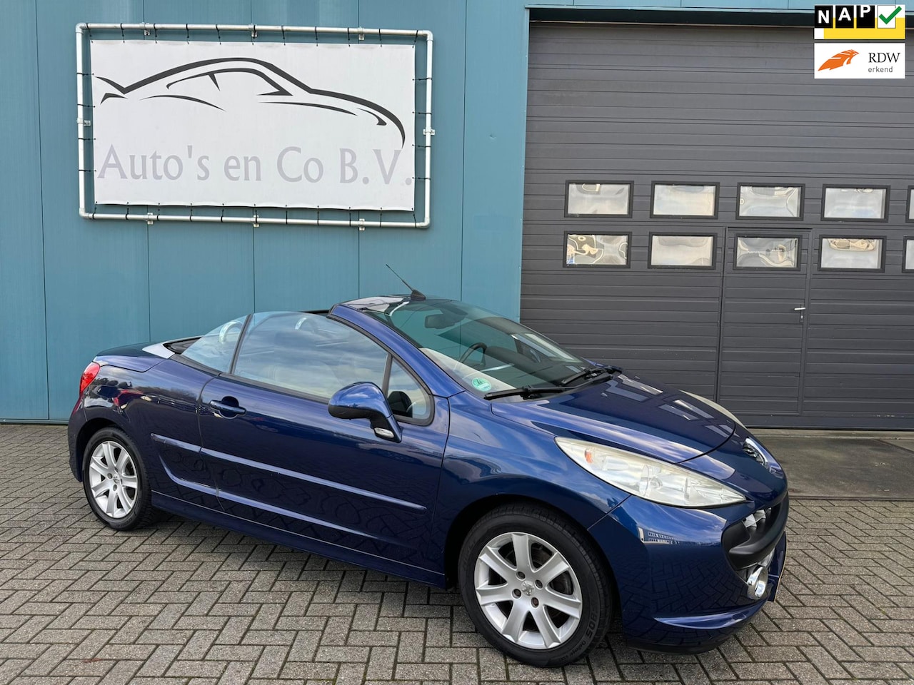 Peugeot 207 CC - 1.6 VTi Airco Stoelverwarming 16"Lm velgen Elec dak Incl nw Apk 11-2025 - AutoWereld.nl