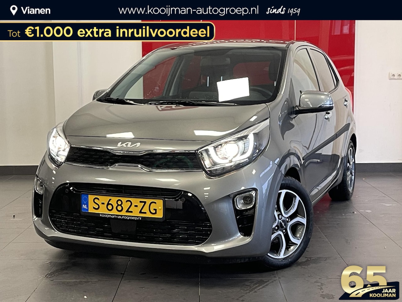 Kia Picanto - 1.0 DPi DynamicPlusLine Slechts 3410 KM, parkeersensoren voor & achter - AutoWereld.nl