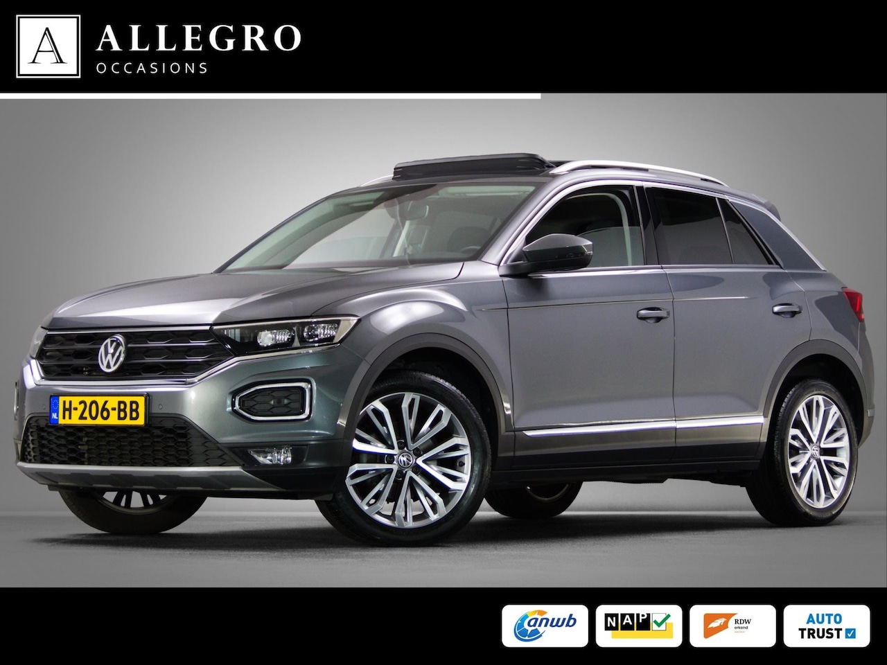 Volkswagen T-Roc - 1.5 TSI Sport (DIGITAL COCKPIT, LED-VERLICHTING, SCHUIF-/KANTELDAK, APPLE CARPLAY / ANDROI - AutoWereld.nl