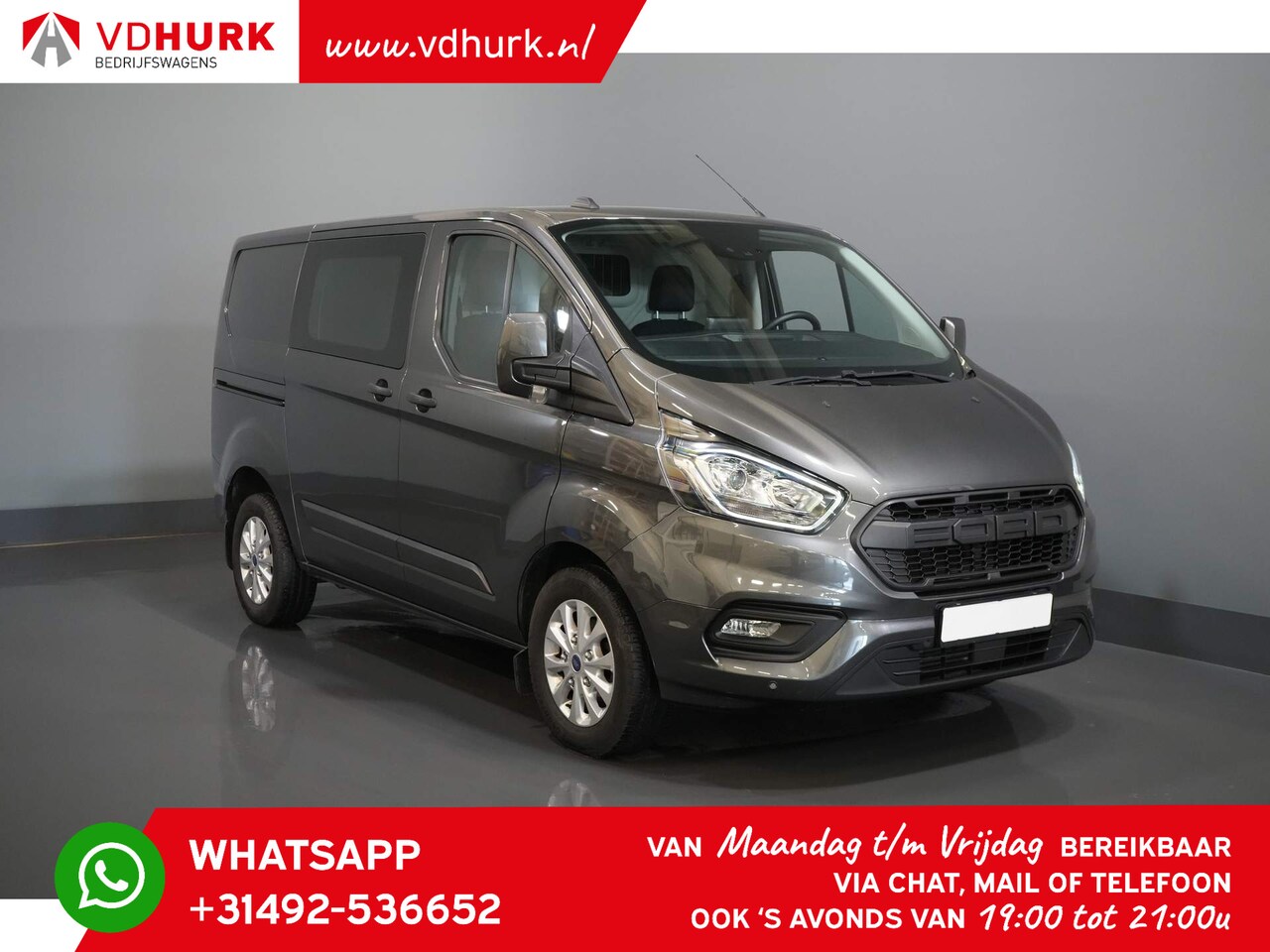 Ford Transit Custom - 2.0 TDCI 130 pk Trend+ Carplay/ Raptor Grill/ LMV/ Camera/ PDC - AutoWereld.nl