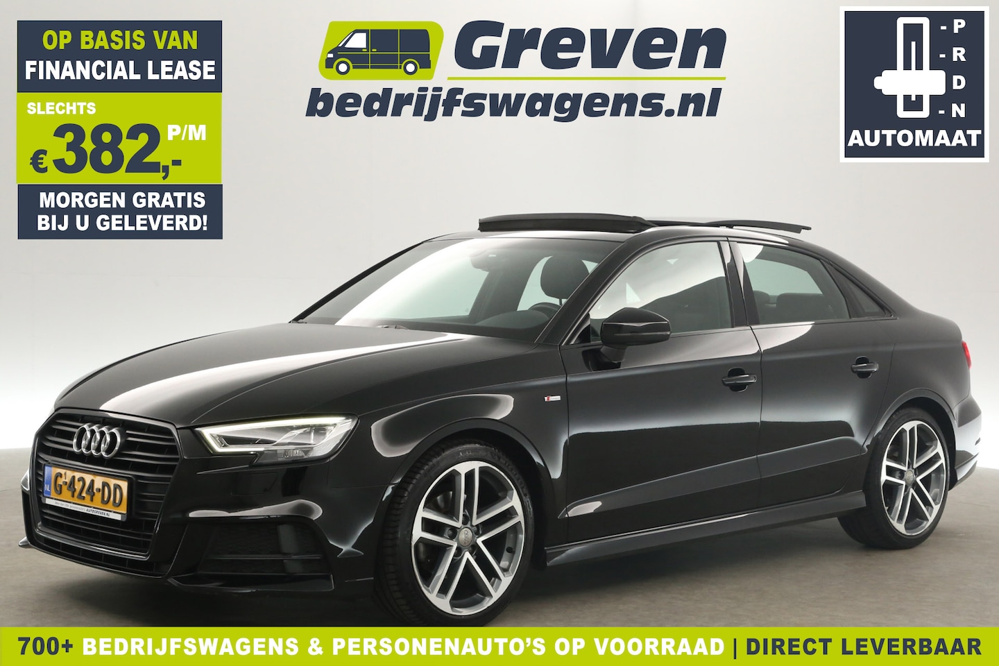 Audi A3 - 35 TFSI CoD S-Line 150PK Automaat Pano Carplay LED Clima Cruise Navi PDC 18''LMV - AutoWereld.nl