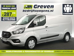 Ford Transit Custom - 300 2.0 TDCI L2H1 Airco Cruise LED Parkeersensoren 3 Persoons Elektrpakket Trekhaak