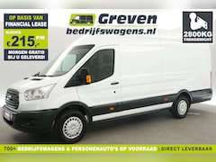 Ford Transit - 350 2.2 TDCI L4H3 155PK | 2800KG Trekgew. 3 Persoons Airco Cruise Parkeersensoren LED Schu