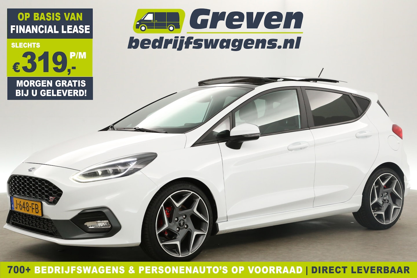 Ford Fiesta - 1.5 EcoBoost ST 200PK Pano Bang&Olufsen Carplay Clima Cruise Navi PDC LED 18''LMV - AutoWereld.nl