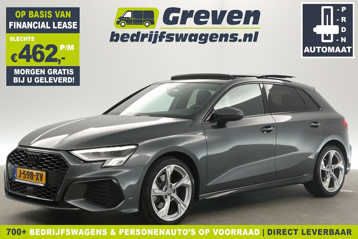 Audi A3 Sportback - 30 TFSI S-line Automaat Pano LED Virtual Clima Cruise Carplay Navi PDC 18"LMV - AutoWereld.nl