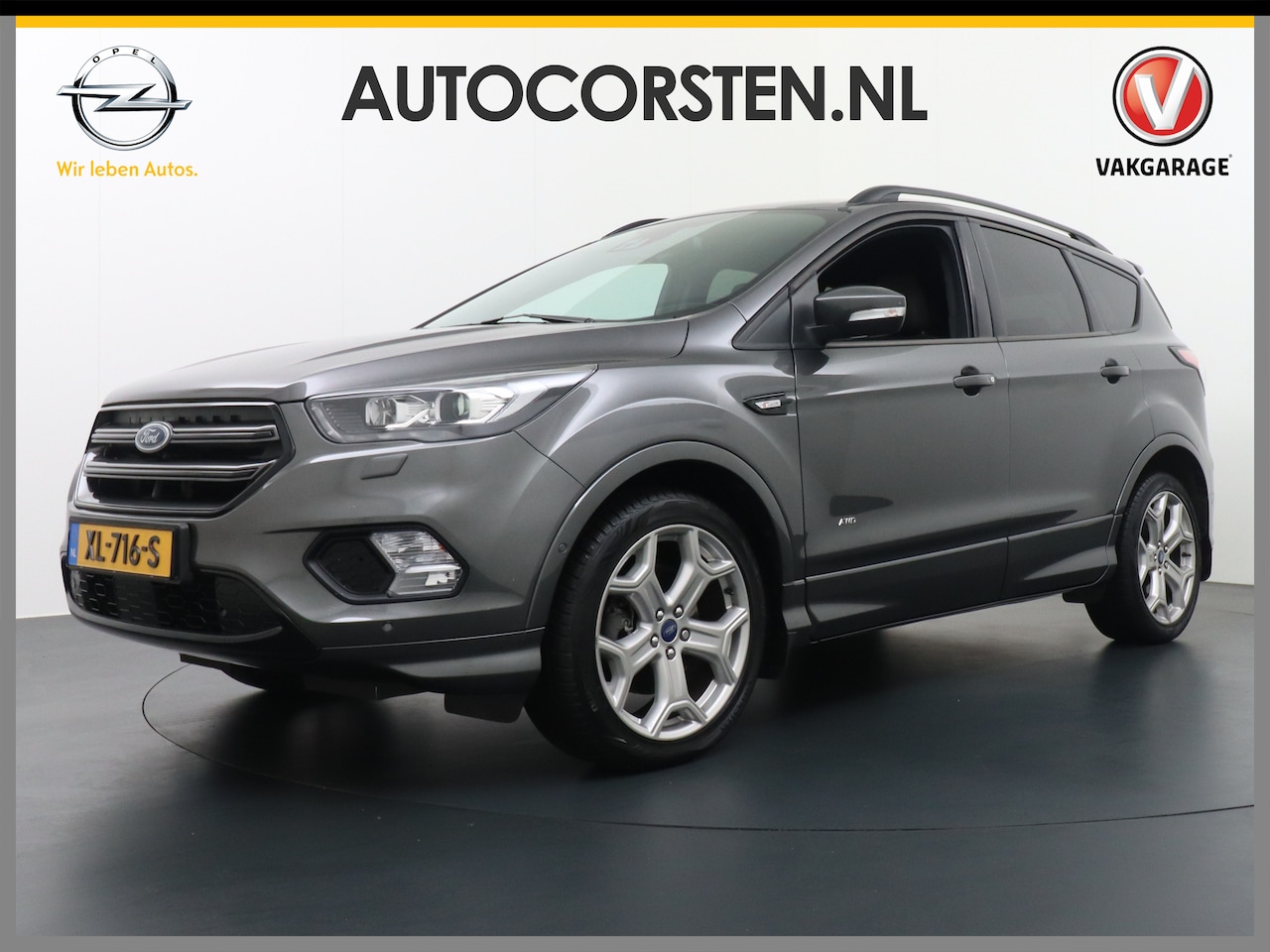 Ford Kuga - ST-Line 2.0D 150PK Aut. 4x4 Apple Carplay Android Auto Ecc Navi Bluetooth Stuur-Stoel-Raam - AutoWereld.nl