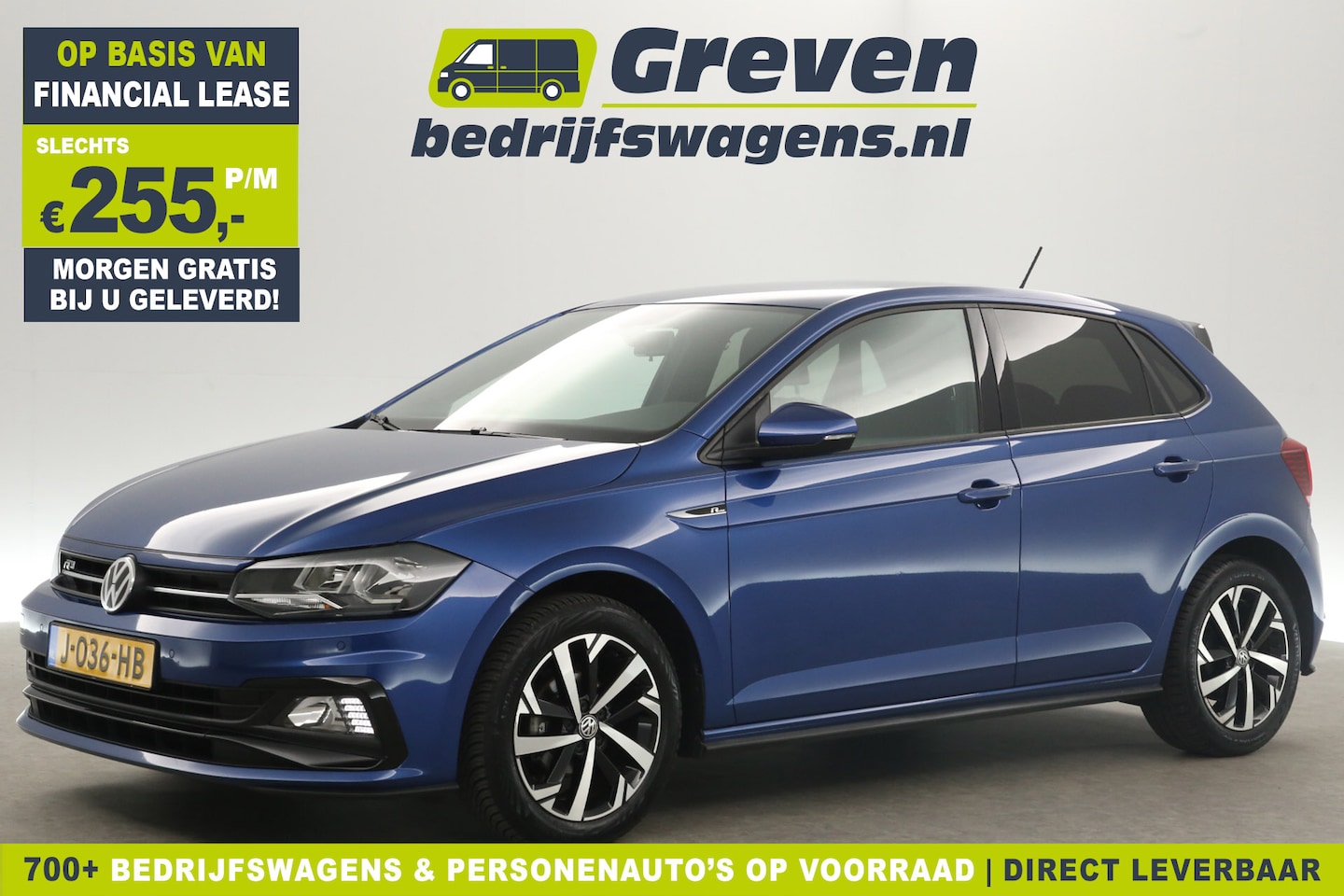 Volkswagen Polo - 1.0 TSI R-Line LED Clima Cruise Carplay PDC Navi 16"LMV - AutoWereld.nl