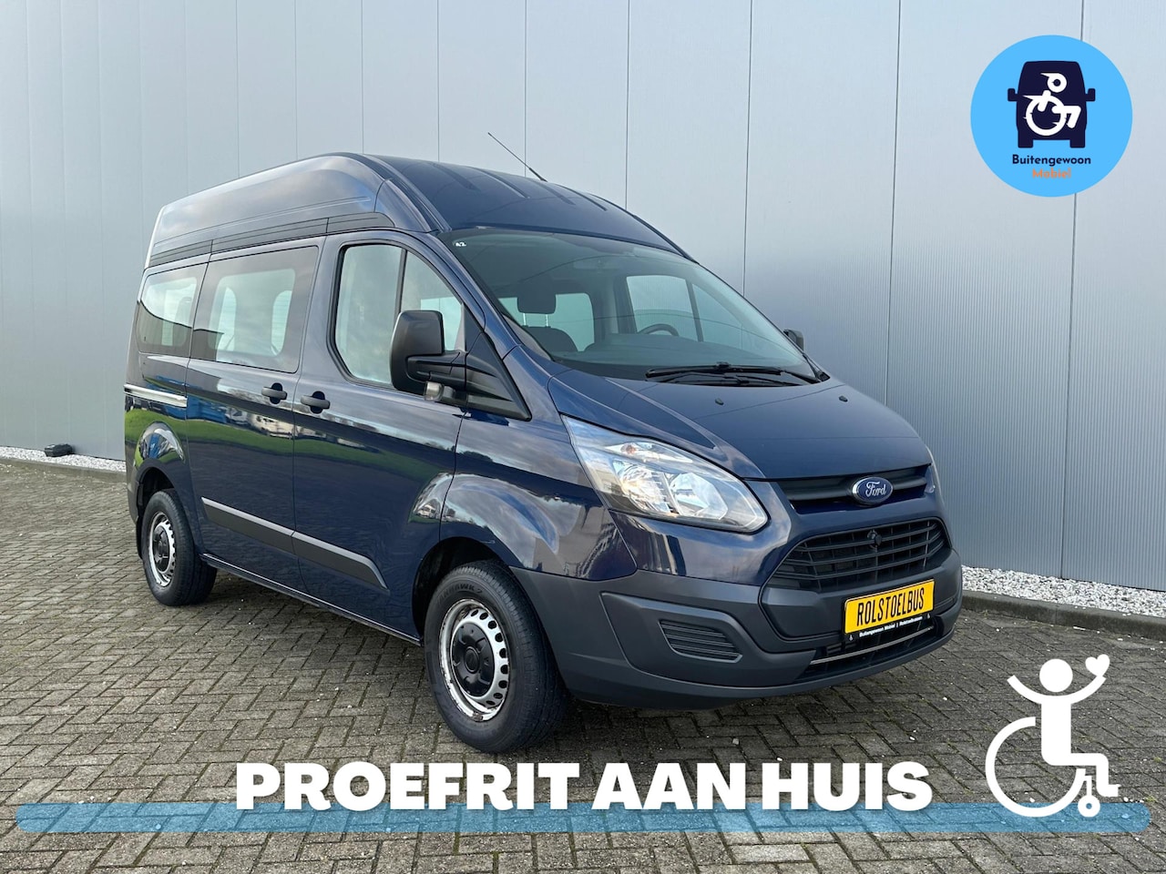 Ford Transit Custom - 2.0 Rolstoelbus Rolstoelzitplaats Rolstoellift - AutoWereld.nl