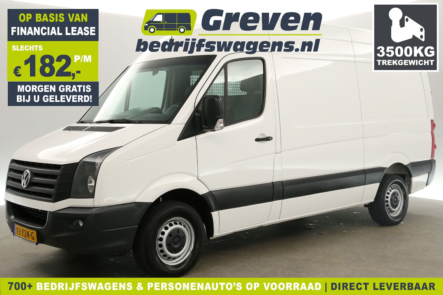 Volkswagen Crafter - 46 2.0 TDI L2H2 140PK 3500KG Trekgew. Airco Cruisecontrol Bluetooth Elektrpakket Trekhaak - AutoWereld.nl