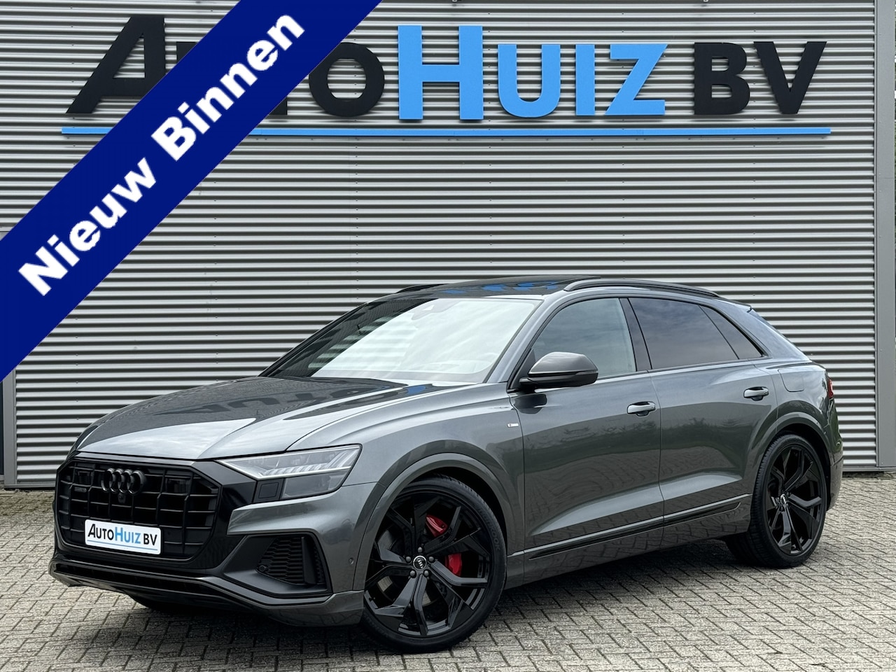 Audi Q8 - 55 TFSI e quattro Pro Line S-Line Audi S Sportstoelen Ruitstiksel ACC Head-Up Display Pano - AutoWereld.nl