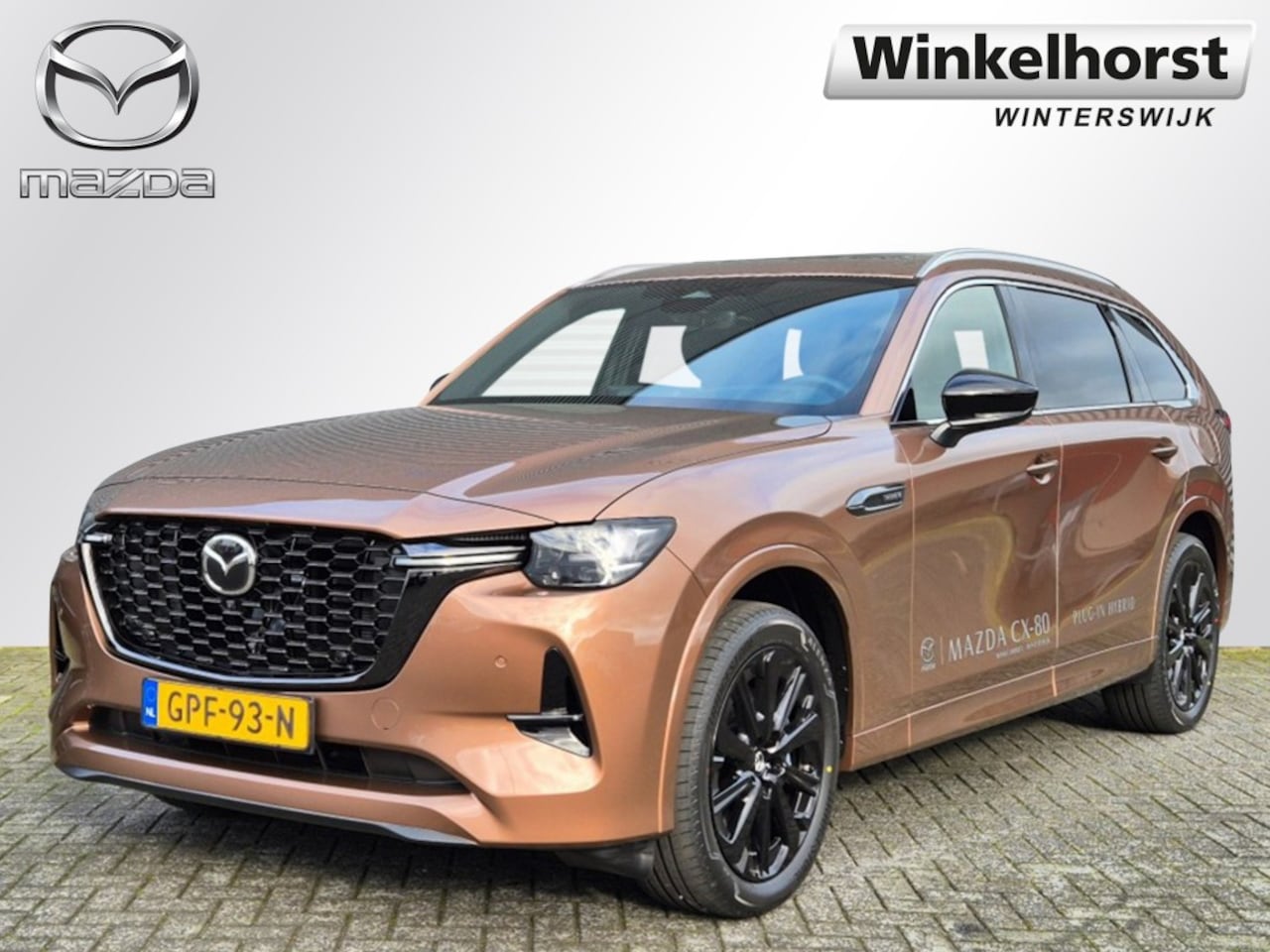 Mazda CX-80 - E- SKYACTIV- PHEV 327 8AT AWD  HOMURA PLUS CAHO - AutoWereld.nl