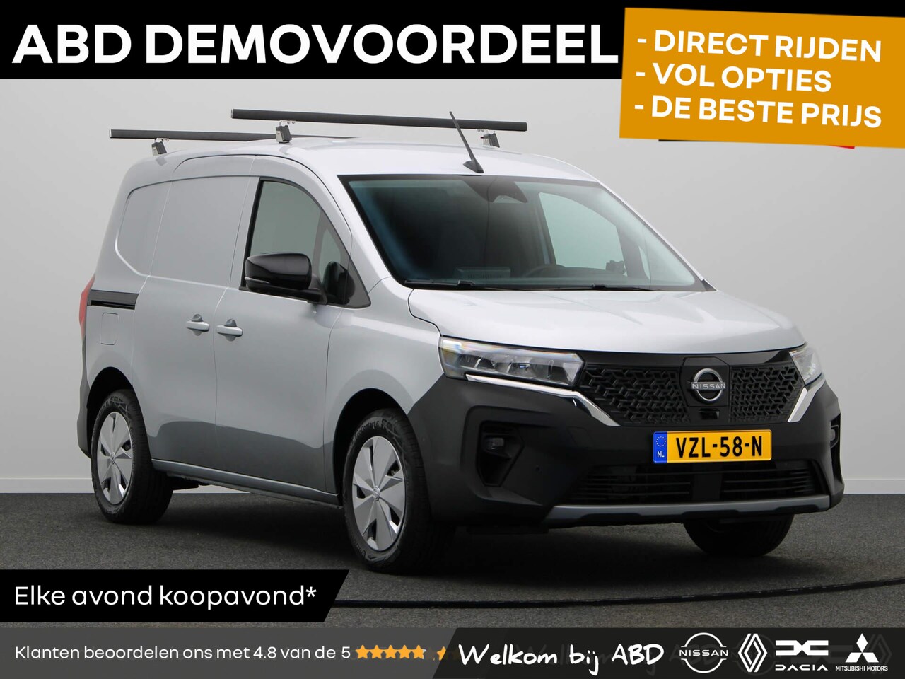 Nissan Townstar - Tekna L1 45 kWh | 100% Elektrisch | 300km WLTP | 1500KG trekgewicht | 80kwh snelladen | - AutoWereld.nl