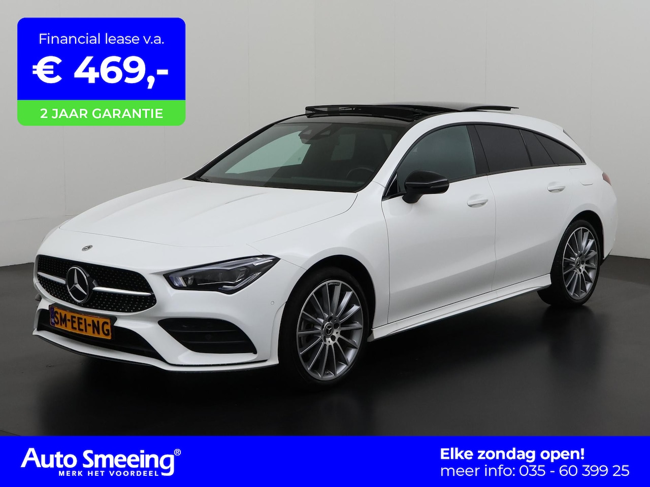 Mercedes-Benz CLA-klasse Shooting Brake - 250e AMG Night | Trekhaak | Panoramadak | Leder | Multibeam LED |  Zondag Open! - AutoWereld.nl