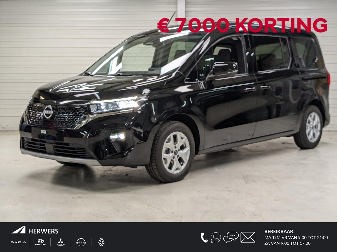 Nissan Townstar Evalia - N-Connecta L2 45 kWh 7 Persoons ** €7000,- Korting! ** / Uit Voorraad Leverbaar / - AutoWereld.nl