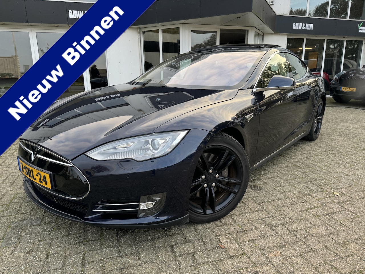 Tesla Model S - 85 Performance 24/7 Gratis Superchargen, 6/7 zits, dakdragers, zomer en winter wielen . Ne - AutoWereld.nl