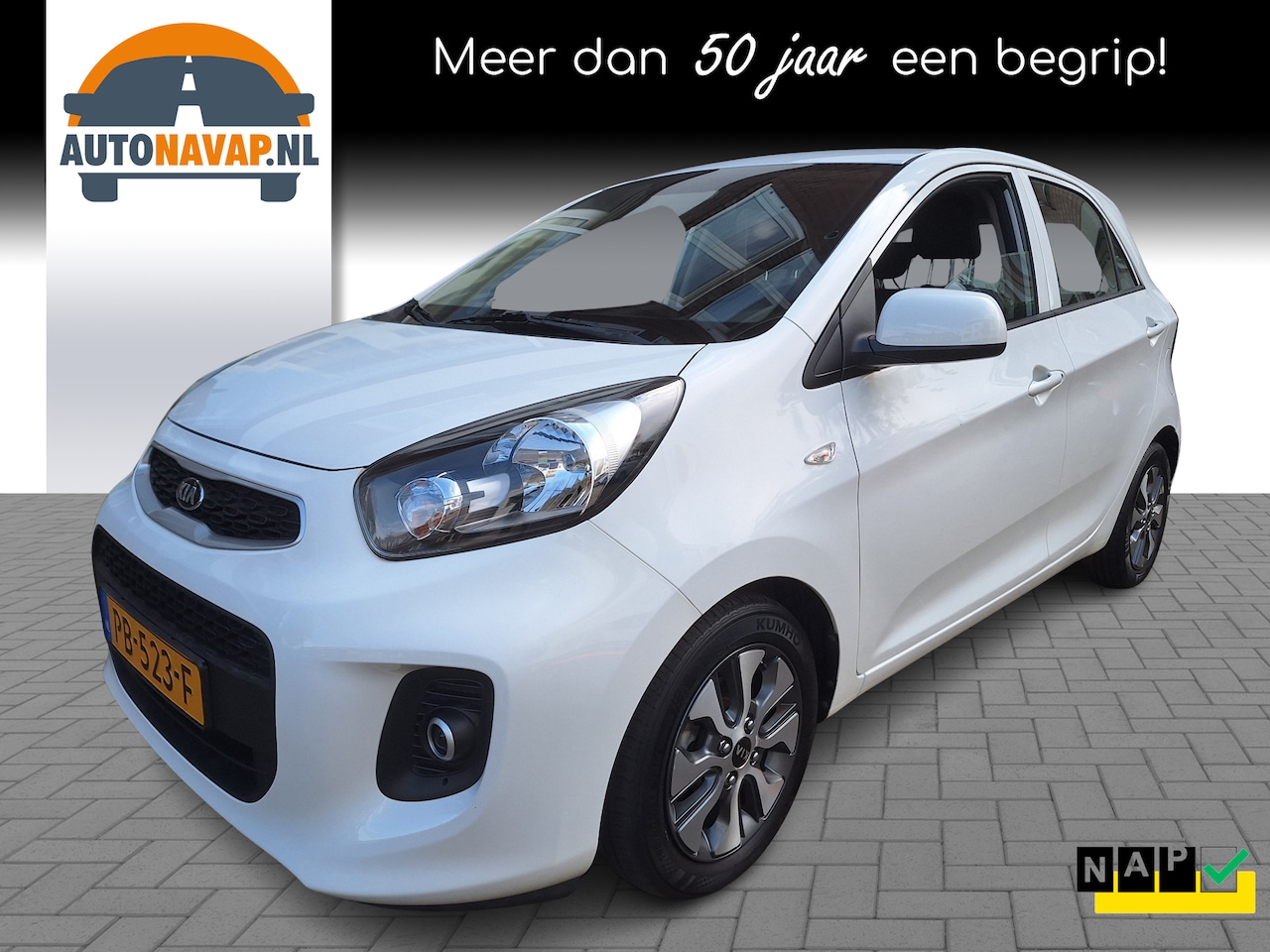 Kia Picanto - 1.0 CVVT EconomyPlusLine 5Drs /Navi/Camera/Airco/NAP/Garantie - AutoWereld.nl