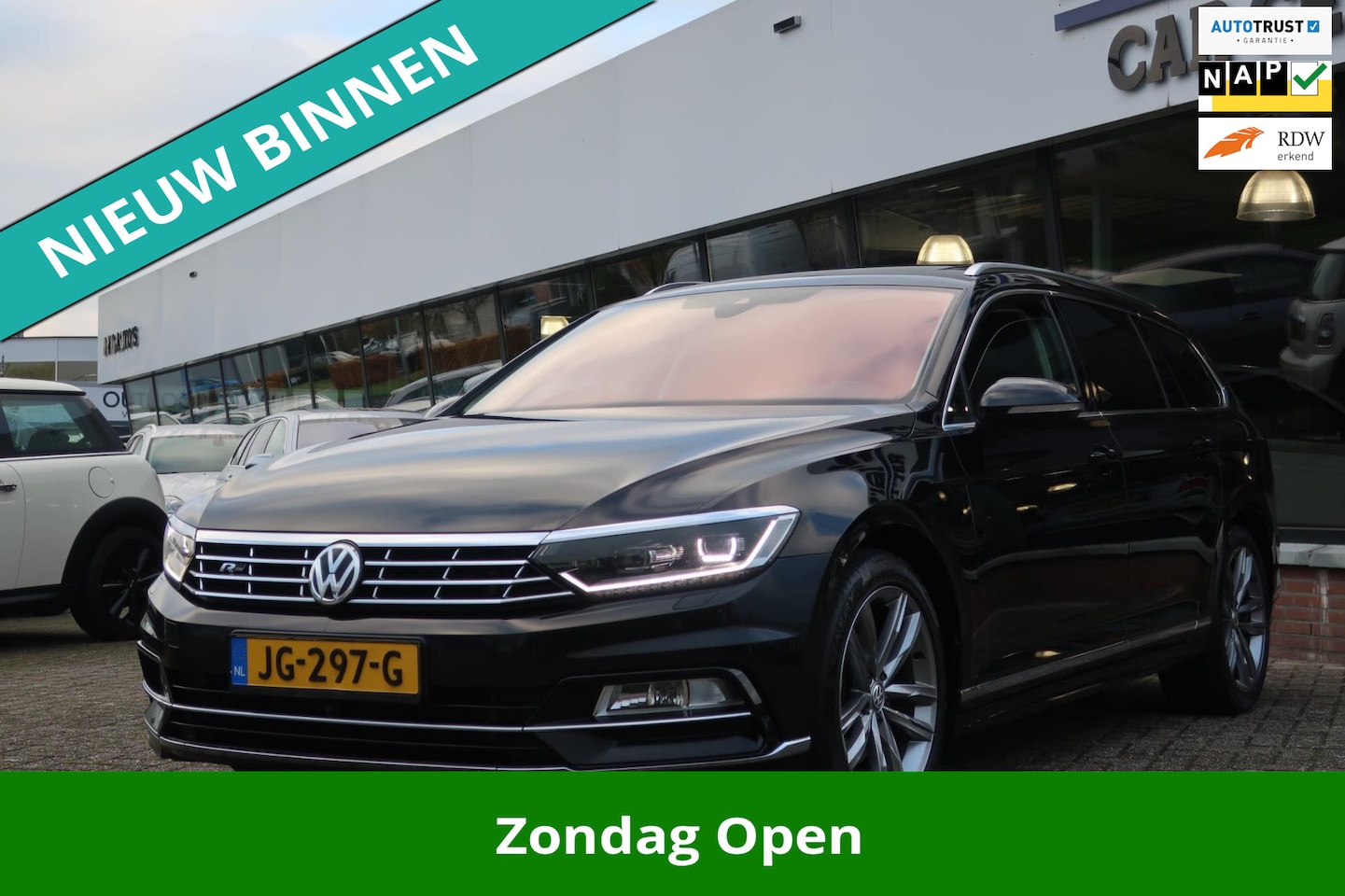 Volkswagen Passat Variant - 1.6 TDI Highline R-Line LED_ADAP-CRUIS_PANO_LEDER_CAM - AutoWereld.nl